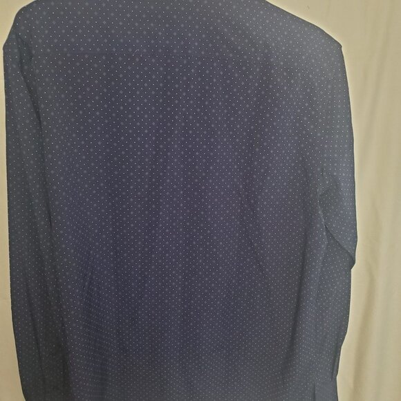 NWT Navy Grnd Blue and White Print  Slim Fit Nautica Button Down SZ:M - Picture 10 of 11